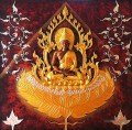 Bouddha de Thaïlande en poudre d’or et d’argent bouddhisme